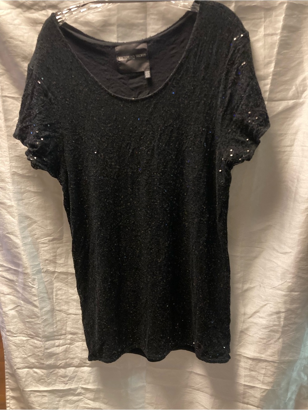 Victoria's Secret Black Sequin Mini Dress